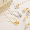 Lindo Collar de Flor Pequeña Hueco Simple de Moda con Cadena de Clavícula de Agua Alcalina para Mujer, Recomendación Súper Popular, con Líneas Interesantes y Diseño como de Pan