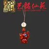 Colgante de Cadena para Teléfono Elefante Pequeño de Sándalo Morado, Adorno de Llavero de Elefante de Madera Creativo Lindo Yiming Xianyuan para Coche