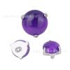 Corona vaca F136/G23 aleación de titanio piedra natural joyería de perforación rosca interna clavo de labio pendiente fábrica en stock venta al por mayor