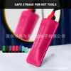 Bolsa de silicona para rizador de pelo con patrón de ondas, aislamiento térmico, anti-quemaduras, 11*5*4 pulgadas