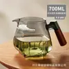 Tetera de Vidrio con Filtro en Forma de Media Luna, Divisor de Té Integrado Engrosado, Taza de Servicio de Gama Alta, Tetera Resistente al Calor para Té Verde