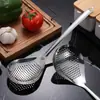 Colador de acero inoxidable 304 colador de pimienta colador de cocina olla caliente cuchara engrosada cuchara para dumplings y fideos