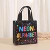 Bolsa de palabras luminosa impermeable bolsa de palabras impresa bolsa no tejida al por mayor bolsa de regalo bolsa de embalaje bolsa tote