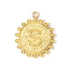 Collar Colgante Pequeño Cuadrado 26 Letras Inglesas DIY Acero de Titanio Pulsera A-Z para Mujer Etiqueta de Joyería de Acero Inoxidable