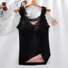 Chaleco Térmico Personalizado Engordado y Ampliado para Mujer Suspbottomer Íntimos Engrosado y Terciopelo Camiseta Sexy de Fondo para Mujer