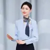 Camisa de Ropa de Trabajo China Mobile 2025 Primavera y Verano Nuevo Traje para Dama traje Chaqueta de Vendedor