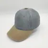 Gorra de béisbol nueva, versátil y elegante, de algodón puro, con bloques de color, lavada, estilo vintage, 100% algodón, con visera suave