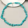 Accesorios de Collar de Cristal con Grava de Colores Irregulares Estilo Resort para Mujer, Cadena Versátil de Piedra Natural con Cuentas para Clavícula de Verano