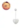 E-commerce transfronteiriço dedicado a anel de umbigo de amor Xiangbala full diamond haste macia anel de umbigo para grávidas fábrica em estoque atacado