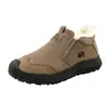 Nuevos Zapatos de Algodón de Invierno para Hombre Botines Cortos Cálidos con Felpa y Algodón Suela Gruesa Cómodos Botas de Nieve Cómodas Versátiles Botas de Algodón