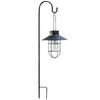 Lámpara Colgante Vintage de Hierro Forjado para Patio Adornos Decorativos Candelabro Solar Luz de Calle Exterior para Jardín Villa Impermeable