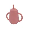 Copo de Água Infantil em Silicone de Grau Alimentício com Formato de Casca de Ovo, Não Tóxico, Inodoro, Resistente a Altas e Baixas Temperaturas, Seguro para Micro-ondas, Antiderrapante, à Prova de Poeira, Projetado Especialmente para Bebês