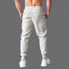 Pantalones Deportivos de Fitness Elásticos para Hombres Musculosos Otoño e Invierno Gruesos para Correr Entrenamiento Pantalones Casuales Americanos Transpirables Pantalones de Chándal