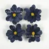 Imitación Ins Pequeño Fresco Terciopelo Flor de Cerezo Cabeza Pasador Hecho a Mano DIY Corona Adorno para el Cabello de Boda Material para Ramillete Flor Artificial
