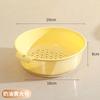 Tazón para Lavar Verduras de Doble Capa Cesta Escurridora de Cocina para el Hogar Cesta para Lavar Verduras Transparente Lavado de Frutas Artefacto Colador de Agua Plato de Frutas Cesta Escurridora