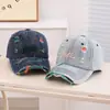 Gorra de Béisbol de Mezclilla para Niños, Sombrero de Sol Roto Personalizado Estilo Americano, Gorra Moderna Nueva de Primavera y Verano para Niños de 3 a 10 Años
