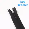 Cremallera Oculta Kob de Fábrica en Stock para Faldas, Textiles del Hogar y Cojines, Cremallera de Extremo Cerrado, Cremallera Oculta de Malla Tamaño 3