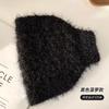 Diadema tejida de lana para otoño e invierno, gorro de ala ancha, pañuelo cálido para la cabeza para mujer, protección para las orejas, cubierta para la cabeza, diadema blanca para el cabello