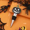 Rolha de Vinho Tinto Vermelho de Halloween Formato Criativo de Abóbora Presente de Feriado Liga de Zinco Conservação de Vinho Tinto Uva Rolha Selada para Garrafa de Vinho