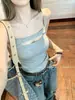 Nueva Camisola de Color Caramelo Estilo Coreano con Copas, Adelgazante y Elegante, Adecuada para Usar Tanto por Dentro como por Fuera, Top sin Mangas Puro y Dulce