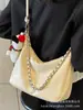 Bolso de mujer 2024, nuevo bolso de mano de moda para ir al trabajo, versátil, informal, de gran capacidad, bolso bandolera con cadena