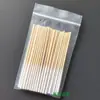 30 hisopos de algodón ultradelgados para aplicar sérum, tratamiento del acné y cuidado de la piel, hechos de algodón absorbente