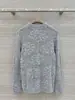 BORBOTIE Ropa de Punto para Mujer 2026 Primavera/Otoño Nuevo Estilo BC Old Money Top de Manga Larga Calado Floral Tridimensional