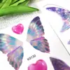 Pegatinas para la Esquina del Ojo Mariposa con Purpurina, Pegatinas de Tatuaje para Conciertos, Impermeables, de Larga Duración, Decoración Femenina, Maquillaje Colorido, Maquillaje para Escenario