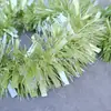 Fitas de lamê, guirlandas, itens de decoração de feriado de cor sólida fosca, folhas largas de fibra fina, listradas densas, suprimentos de decoração de Natal