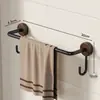 Estante para Toallas de Baño, Estante de Almacenamiento de Pared sin Taladro, Toallero de Barra Única para Inodoro y Lavabo