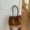 Bolso de gamuza para mujer 2026 nuevo de moda otoño popular bolsa de mano gran capacidad bolso de hombro bolso de mano vintage para el día a día