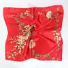 Pañuelo pequeño cuadrado de seda estilo chino para mujer, pañuelo para la cabeza para primavera, otoño y verano, para combinar con blusas, protector de cuello, estilo fino, adecuado para madres