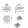 EFD25 esqueleto transformador EFD25 esqueleto multirranura horizontal 4 ranuras enchufe directo 5+5-2518 seco autocoplante esqueleto