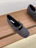 Sapatos Mary Jane versáteis femininos com aumento interno de altura, laço de lã retrô de outono, novo design de camélia com bico quadrado 2026