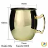 Taza de Acero Inoxidable 304 para Moscow Mule, Copa de Cóctel para Bar, Copa Martillada en Forma de Tambor, Vaso de Vino al por Mayor