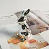 Artesanato de Coelho de Cerâmica Estatueta de Coelho da Páscoa Enfeites Decorações de Páscoa Enfeites de Coelho de Cerâmica