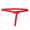 Cinturón fino de piel auténtica para mujer, sencillo y decorativo, combinable con camisa de vestir, Amazon eBay.