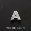 Pingente de letra inglesa de 10mm joias número de placa de carro acessórios digitais totalmente cravejados pulseira tornozeleira material decorativo DIY