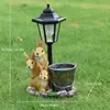 Enfeite de Luz Solar para Jardim Coelho da Páscoa Transfronteiriço para Jardim Varanda Vaso de Flor Suculenta Paisagem em Miniatura Decoração de Bonsai