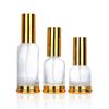 Botella de soporte inferior en stock 20 ml 30 ml 50 ml fondo transparente botella rociadora para aceites esenciales botella de fondo de soporte para aceites esenciales aluminio electroquímico rociador