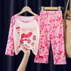 Pijama infantil primavera e outono novo manga longa fino cuhk meninos e meninas fofo comércio exterior atacado traje de casa