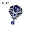 Broche colgante de cristal y pedrería de alta gama retro estilo europeo y americano transfronterizo, ramillete para solapa de comercio exterior, accesorios de joyería para abrigo