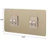 Estante de Baño sin Taladro Parche Hebilla Transparente Cepillada Hebilla sin Costuras Hebilla de Garra Accesorios de Gancho Venta Directa de Fábrica