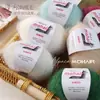Fio de Lã Mohair de Seda de Alpaca Fio Fino Tricô Feito à Mão DIY Suéter Cachecol Chapéu Xale