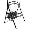 Columpio Doble para Patio Silla Mecedora de Hierro Forjado para el Hogar Silla de Ocio para Balcón Silla Mecedora Europea Columpio Infantil para Interiores