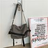 Bolso bandolera de lona para hombre de gran capacidad, bolso bandolera simple casual ins, bolso de hombro para libros de estudiante, bolso de hombro para niños