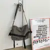 Bolso Cruzado de Lona para Hombre de Gran Capacidad Bolso Mensajero Simple Casual Ins Bolso de Hombro para Libros de Estudiante Sachel para Hombre