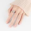 Anillo Giratorio de Luna y Estrella para la Ansiedad Personalidad de Mujer Todo Fósforo Apertura Anillo Ajustable Anillo Resistente a la Descompresión Estilo Nuevo