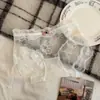 Ropa Interior Francesa Sexy y Dulce para Niña de Tiro Bajo Encaje Lazo Algodón Transpirable Bragas Dulces Ambiguas