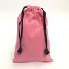 Bolsa de franela al por mayor de fábrica de origen, bolsa de microfibra de color sólido para joyería, bolsa de almacenamiento para empaque de joyería, se puede agregar logotipo